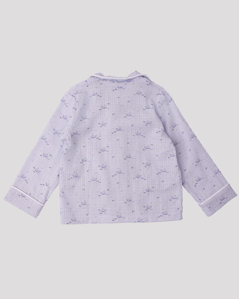 Pijama din muselina cu balene